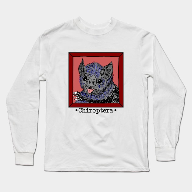 Chiroptera (Bat) T-Shirt Long Sleeve T-Shirt by Animal Fun Facts